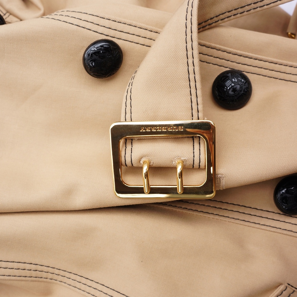 BURBERRY TRENCH LONG BELTED COAT NEW WITH TAGS - Picture 5 of 8